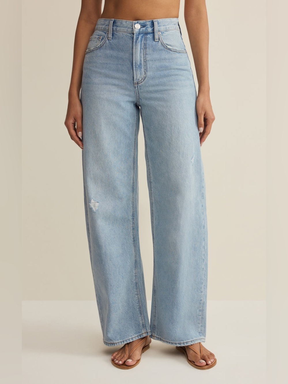 NWT Z Supply Remi High Rise Bowed Wide Leg Jeans 30